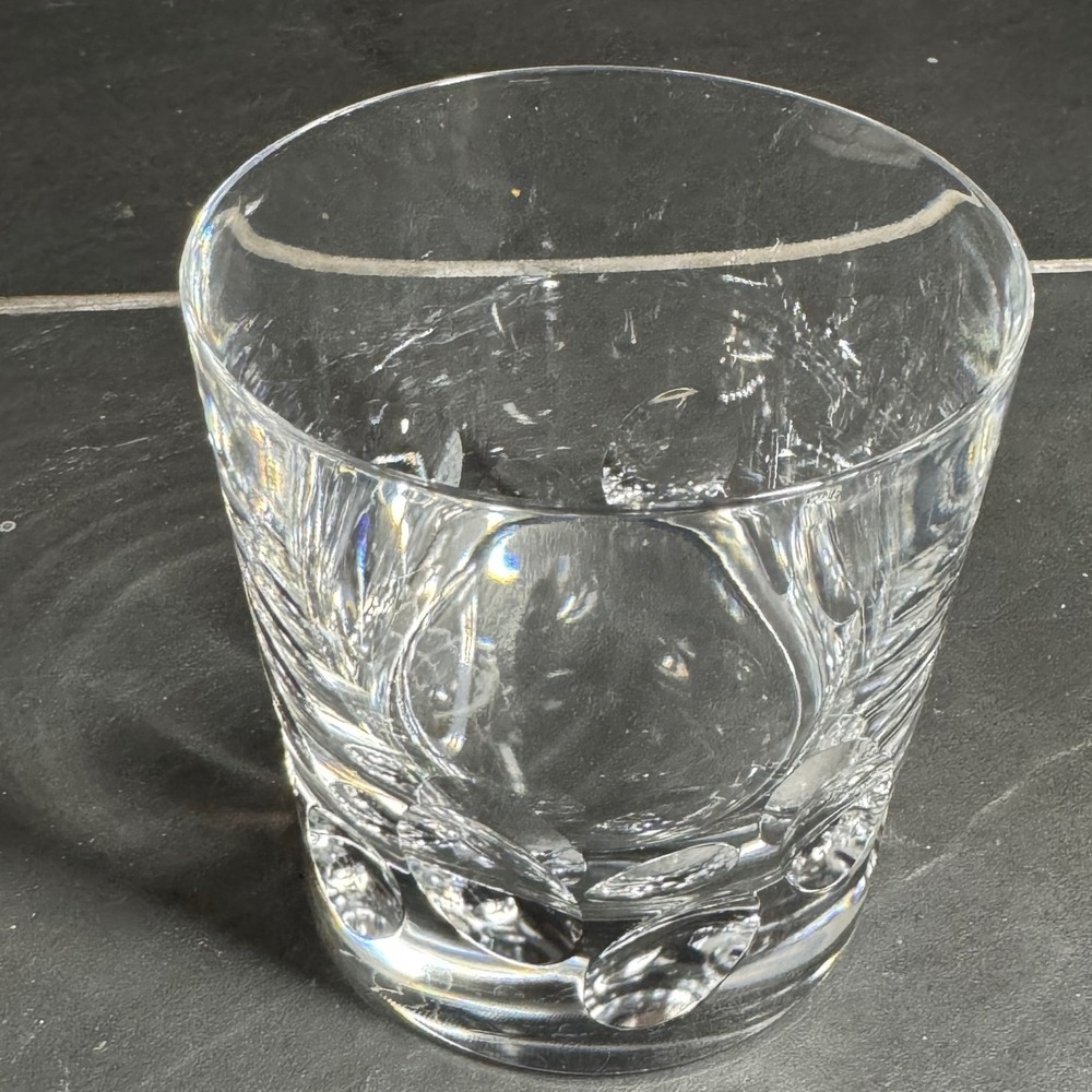 Christofle Iriana Crystal Old Fashioned Glass Whiskey Tumbler French Barware